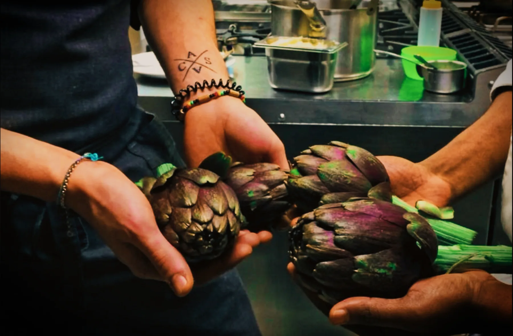 Piatto di carciofi del Laguna Libre